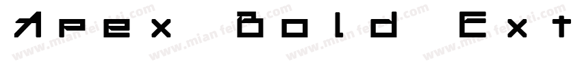 Apex Bold Ext字体转换